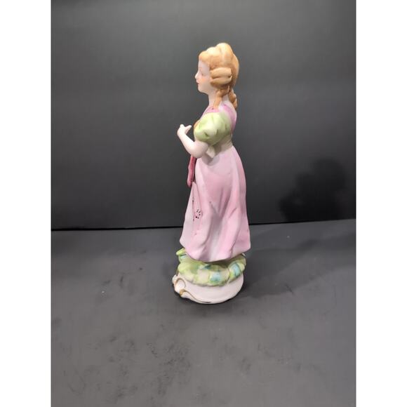 Capodimonte Porcelain Lady Figurine, Woman With Parasol, Umbrella Sculpture, Vtg - Picture 4 of 9
